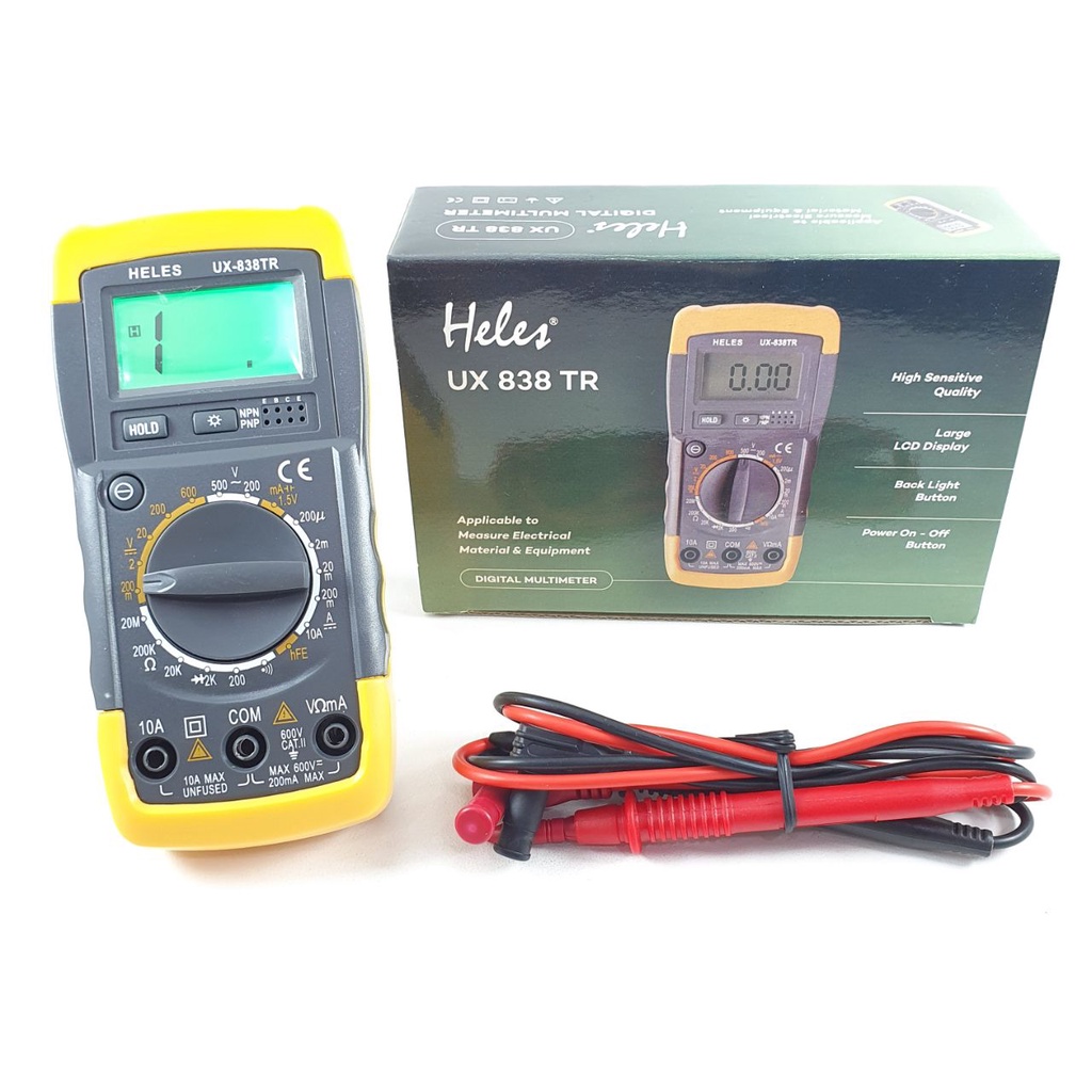 Avometer Heles UX838TR Multimeter Digital UX 838 TR Multitester UX-838TR