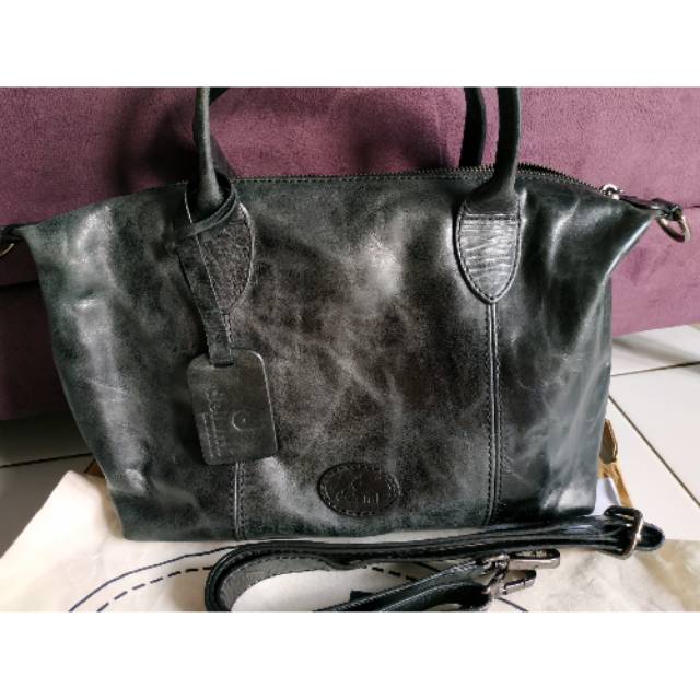 Delumi Leather Champa Black Crack NF