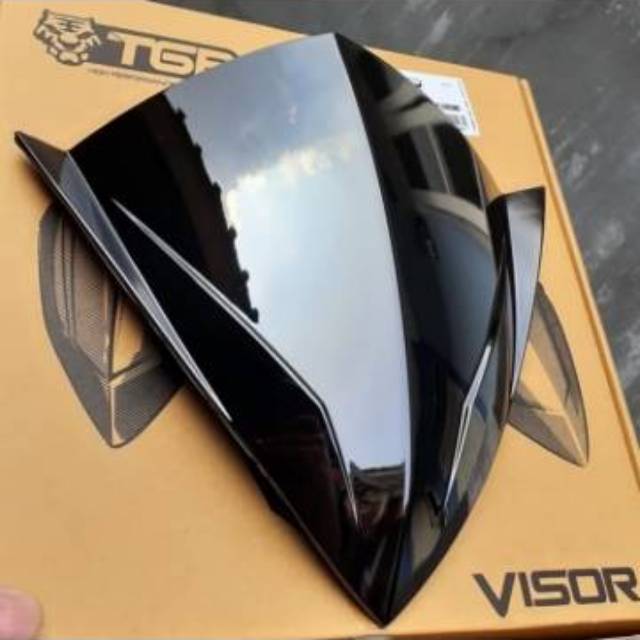 VISOR WINDSHIELD TAMENG BEAT FI BLACK CROME