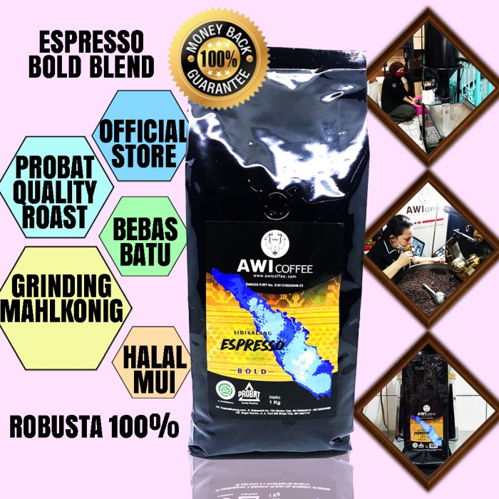 

NEW Awi Coffee Kopi Sidikalang Espresso Bold 1kg Bubuk | Robusta| Roasted - BUBUK