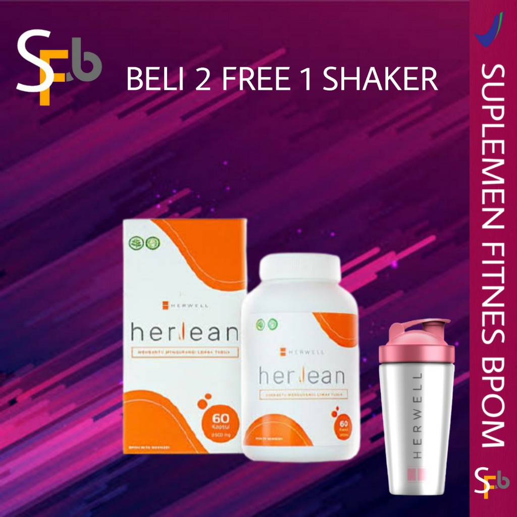 HERLEAN by Herwell 60 Capsul caps kapsul BPOM Fatburner Pembakar Lemak Wanita Her well