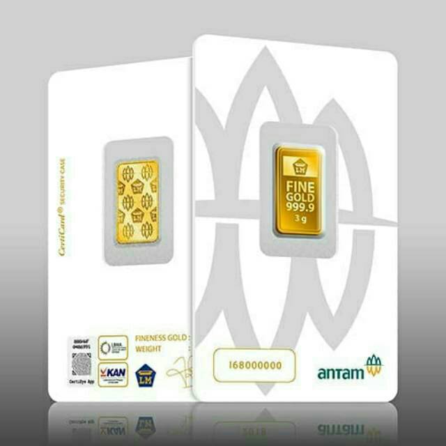 Logam Mulia Antam REINVENTED 3 Gram Eye certified Asli 1000%