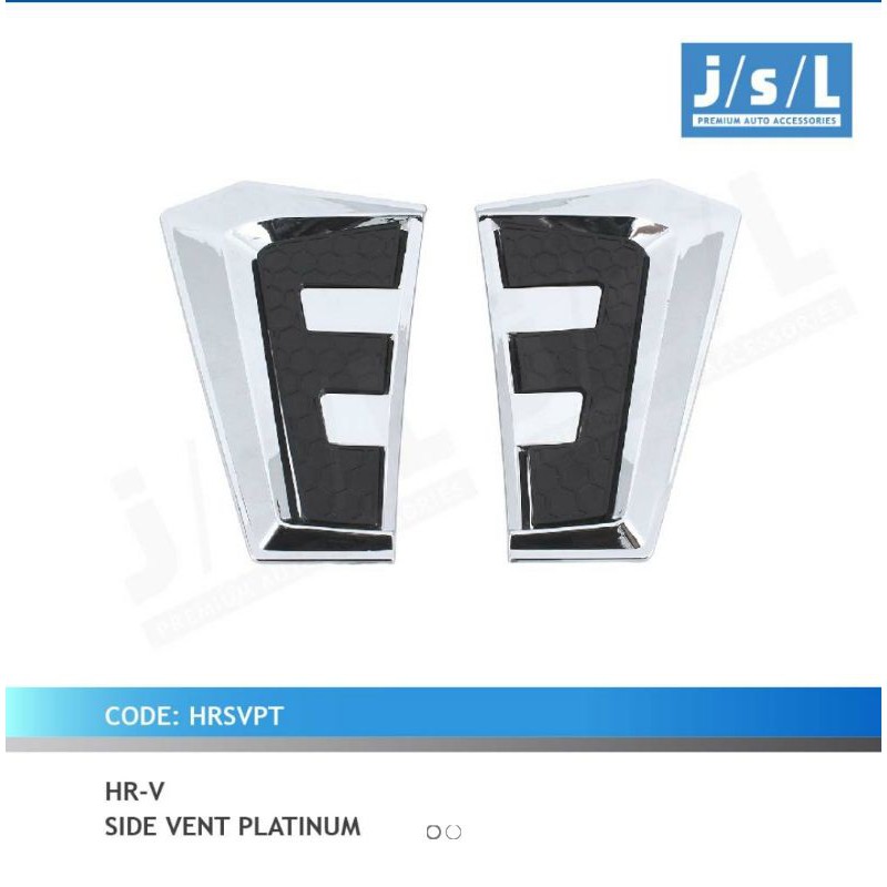 side Vent  air flow samping HRV Platinum chrome