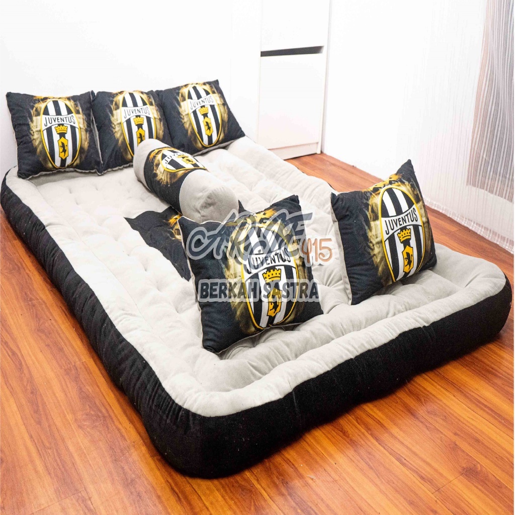 PREMIUM Kasur Gender karakter 200x180x20 cm FULL SILIKON BANTAL 5 GULING 1