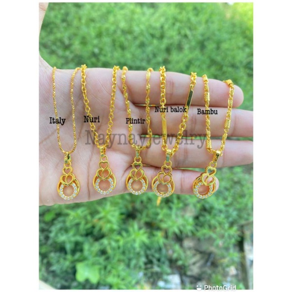 Kalung warna 24k angsa