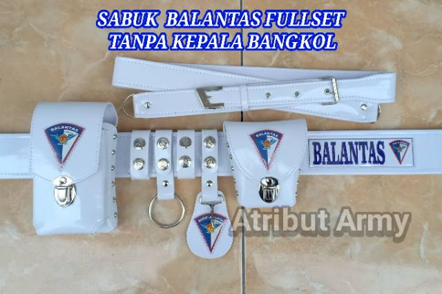 Sabuk / Kopel Banser Balantas FULLSET TANPA KEPALA BANGKOL / PAKAI BANGKOL