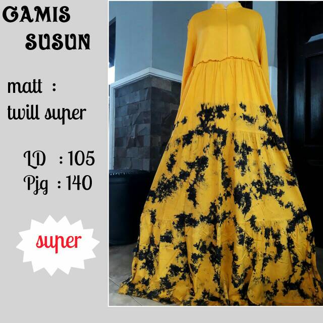 Batik twill super/gamis terlaris/grosir gamis