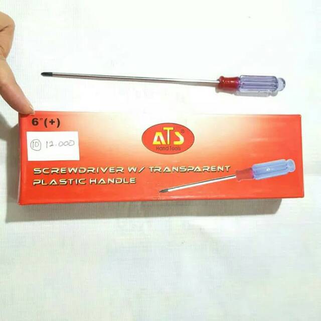 Obeng Elektrik 6&quot; (+) / (-) ATS ukuran 21Cm