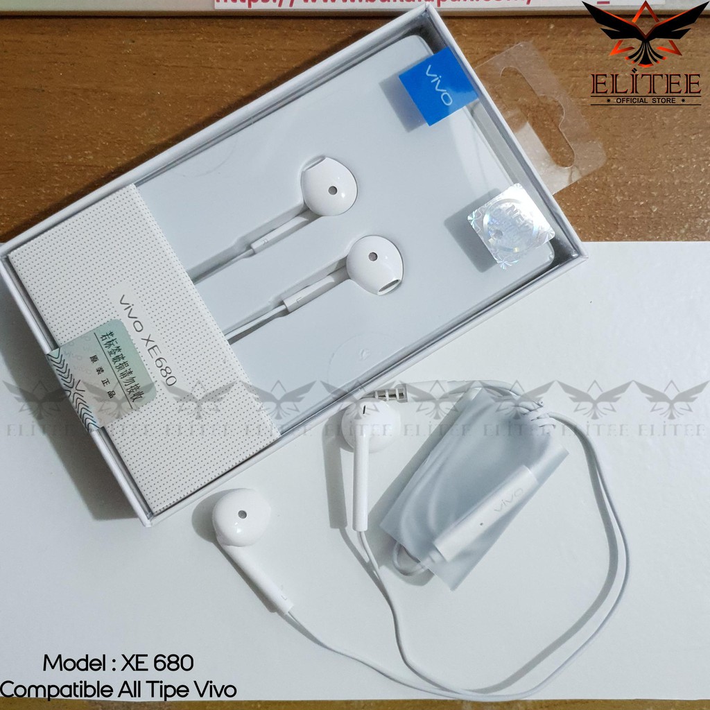 Headset VIVO Original Hifi Handsfree Earphone Vivo With Mic XE680