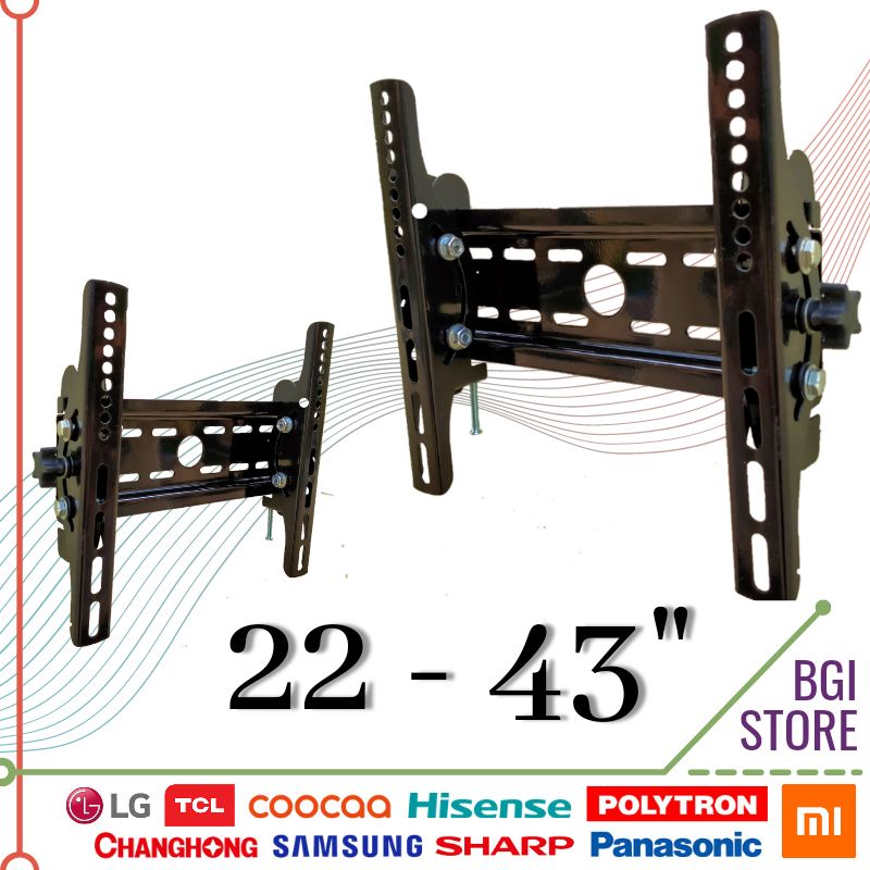 BRACKET TV 43 40 32 29 INCH UP &amp; DOWN PREMIUM MODEL