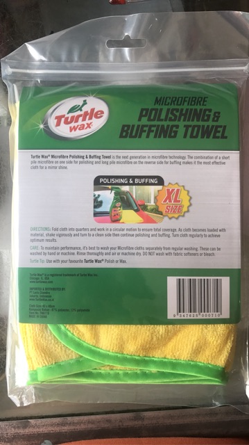 Turtle Wax Microfiber Polishing And Buffing Towel