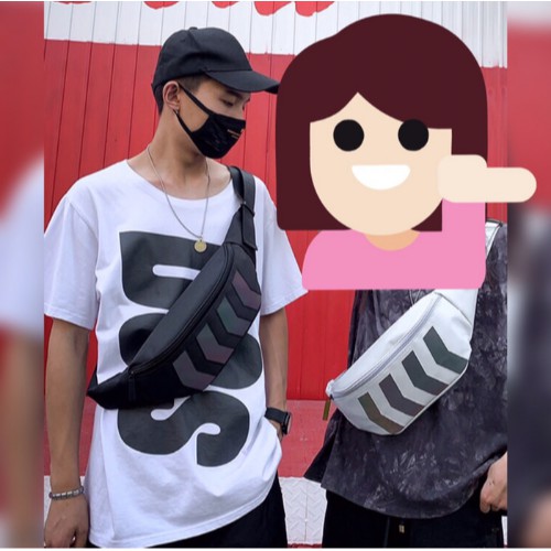 Tas Selempang Bahu Pria Wanita Slempang Waistbag Reflector