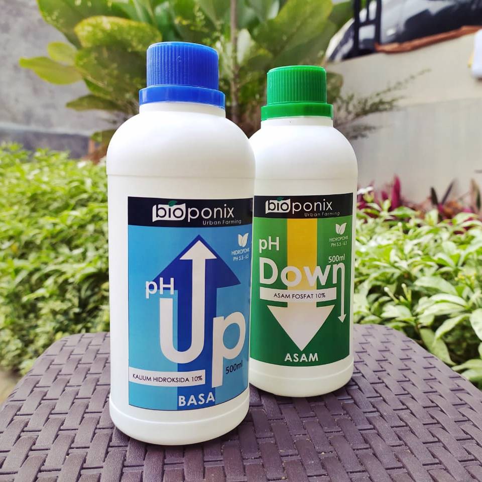 Paket pH UP dan pH Down Nutrisi Hidroponik @500ml