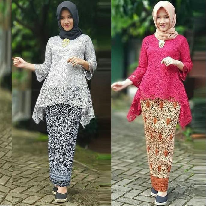 Model Baru Kebaya Modern Brukat Rinjani Full Puring Rok Plisket  Ragam Pilihan Harga Terjangkau