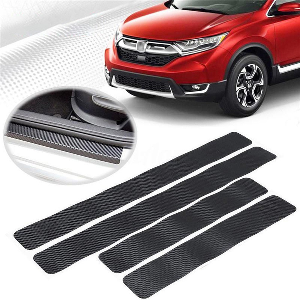 Suppmodel Universal Carbon Fiber Anti Gores Pintu Mobil Sill Pelindung Sticker Pad Decor