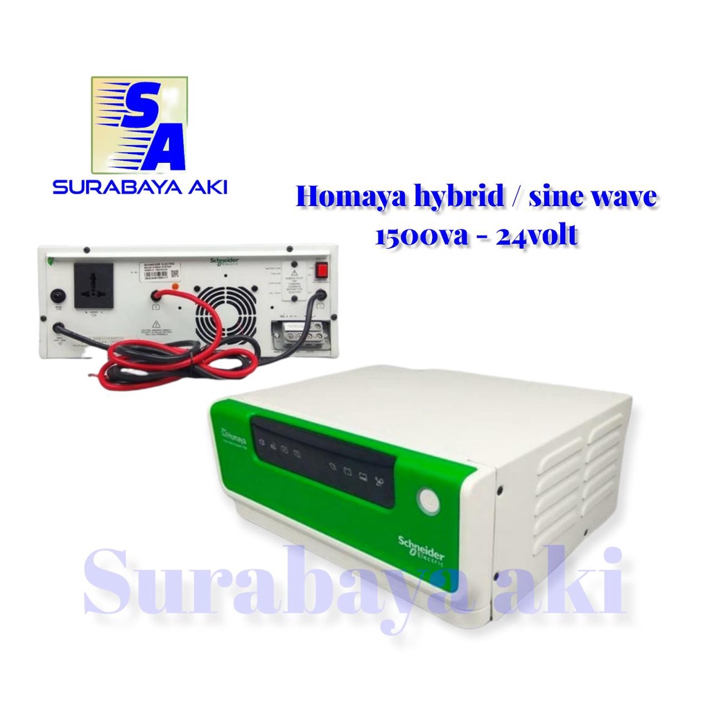 INVERTER HOMAYA HYBRID HOME SYSTEM INVERTER SINE WAVE 1500VA 24V