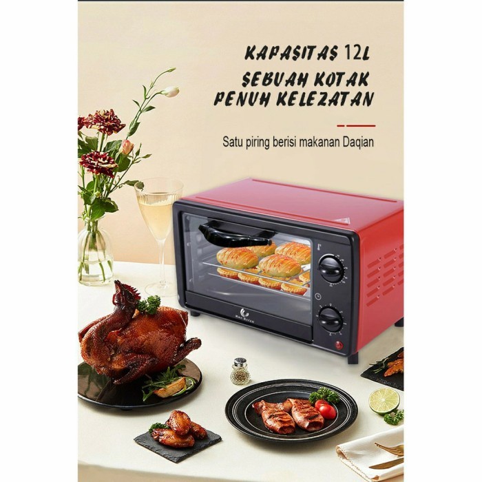 Electric Oven 12L Oven Listrik 12L Oven Pemanggang Penghangat Makanan Grosir