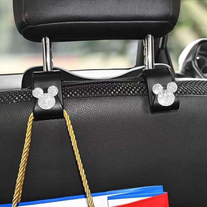 gantungan tas mobil kepala mickey hook gantungan tas mobil HOOK HANGER BLING // Gantungan Tas Holder Organizer Barang Mobil