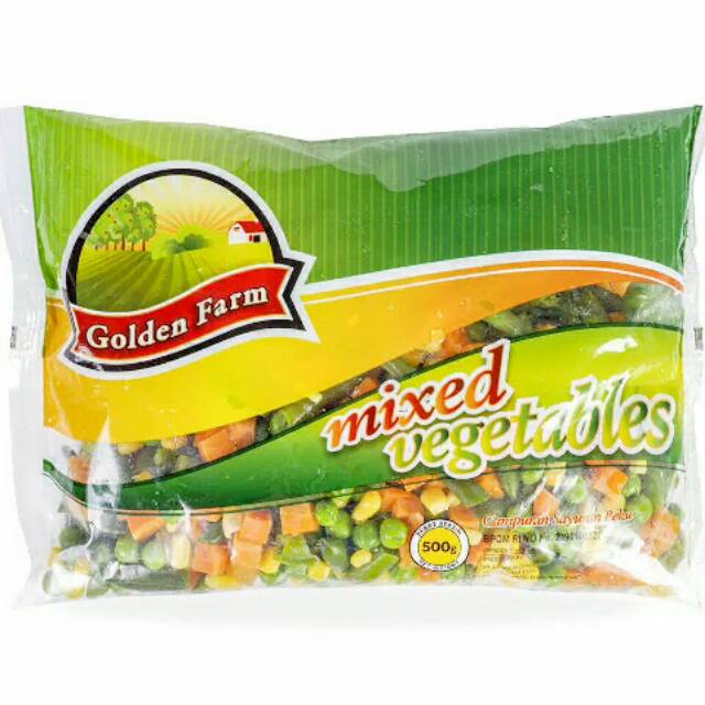 

Golden Farm Mixed Vegetables 500gr - Campuran Sayuran Beku