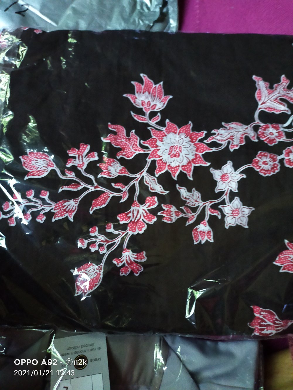 S M L Xl Xxl  Tunic Batik Motif Trend Seragam Batik Baju Batik Wanita