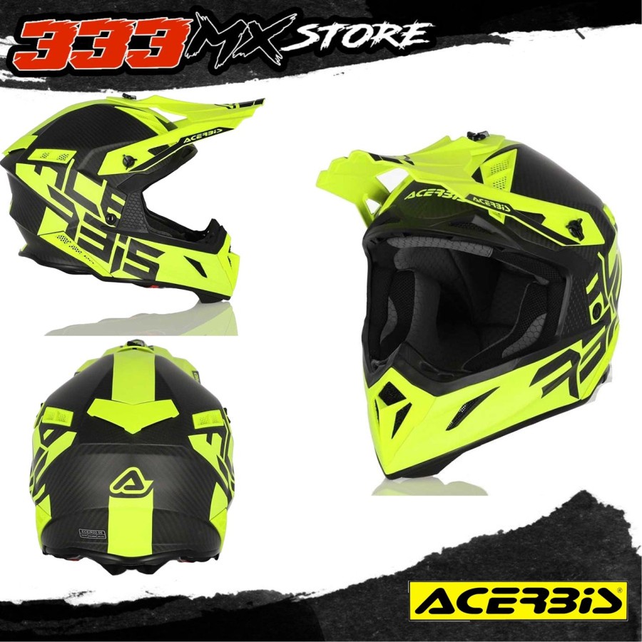 ACERBIS STEEL CARBON YELLOW HELM CROSS ACERBIS STEEL CARBON YELLOW 980