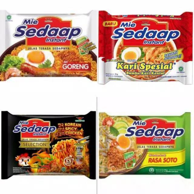 Jual Mie Sedaap Singapore Spicy Laksa Sedaap Korean Spicy Soup Sedaap