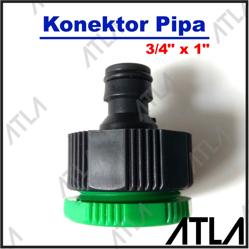 Konektor Pipa Drat 3/4" X 1 Inch Female ke Quick Connector Male ICP018