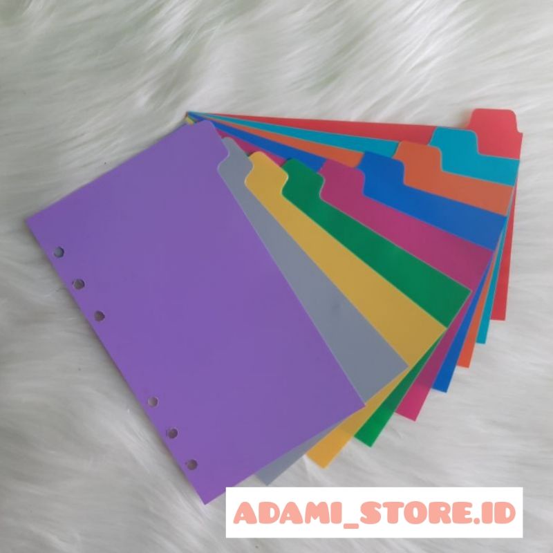 

Pembatas plastik A6 (6 ring)