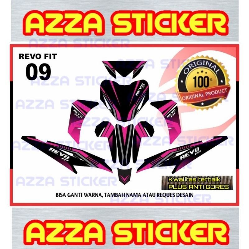 Sticker Striping Decal Revo Fit Full Body, Sticker Decal Revo Full Body, Decal Revo Fit 09