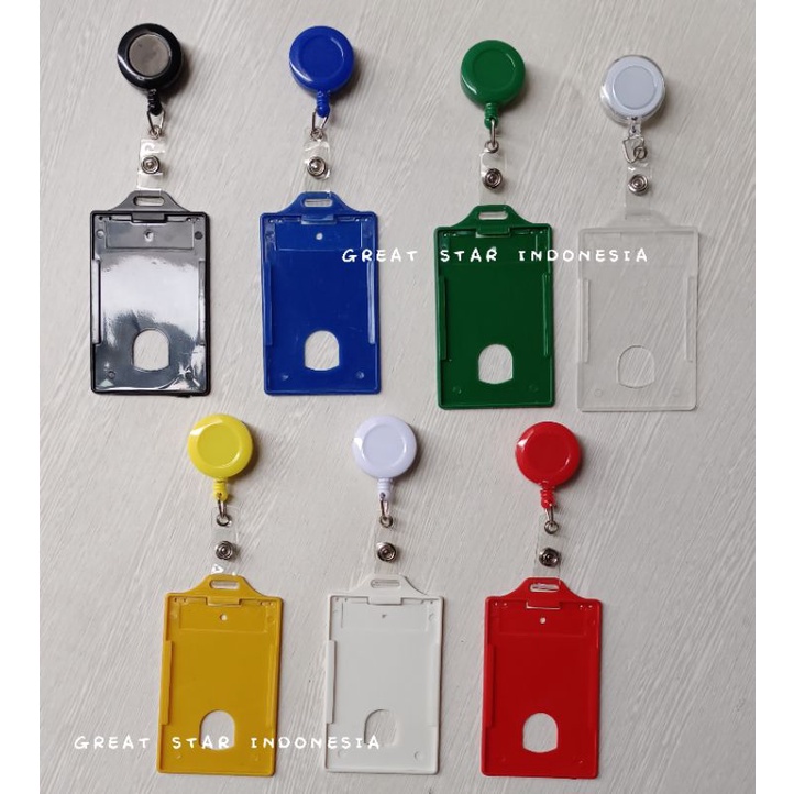 

Frame Id Card GS + Yoyo id Solid 1 set CASE ID CARD/GANTUNGAN ID CARD 1 SET