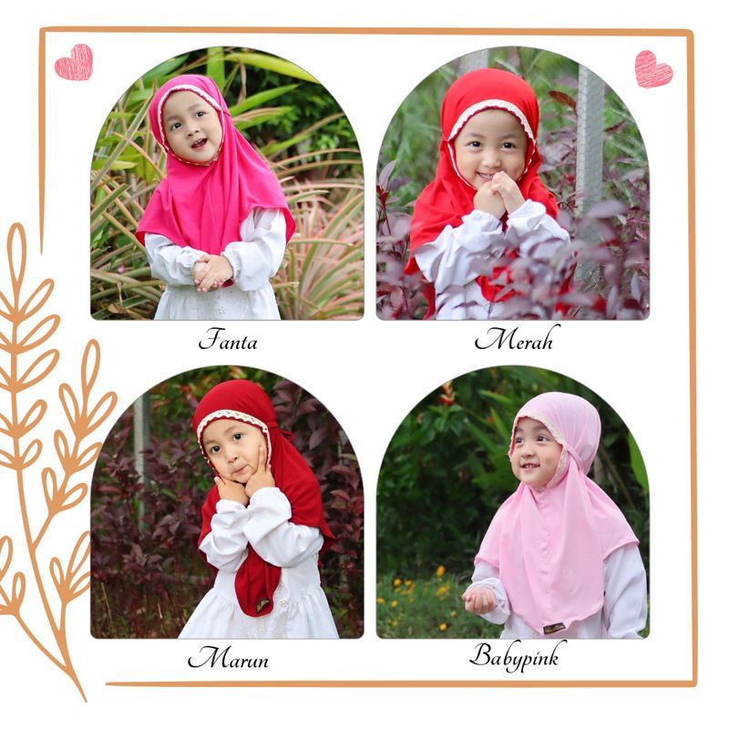 jilbab TALITA | jilbab anak perempuan 1 2 3 4 5 Th