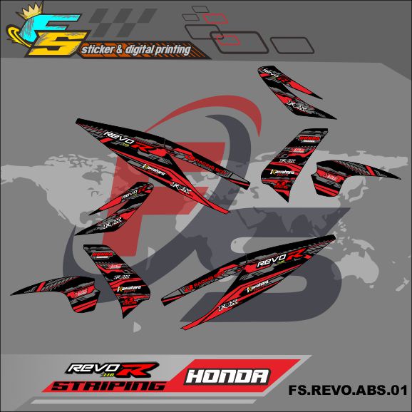 Sticker variasi motor revo absolute.Sticker variasi motor revo absolute 110. 2009 2010