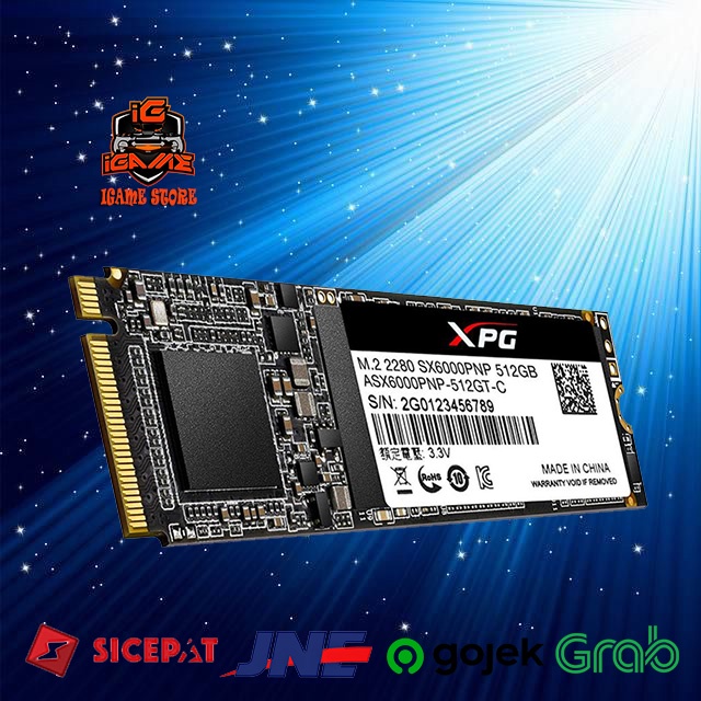 ADATA SSD XPG SX6000 PRO 512GB SX6000PRO 512 GB NVME M2 SIP NAmpol Gan