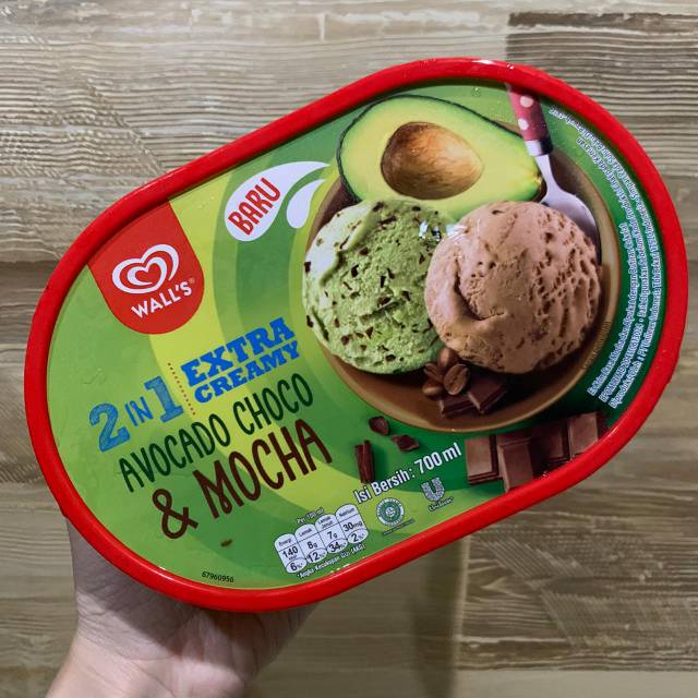 Ice Cream / Es Krim Walls 2in1 Avocado Choco and Mocha 1