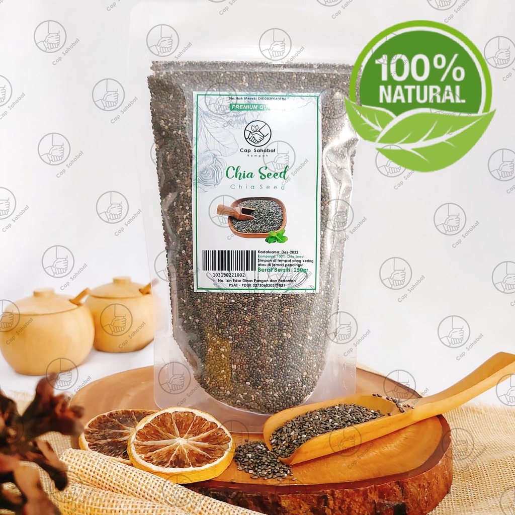 250gr Black Chia Seed ORGANIK  / Rempah / JSR 100% PREMIUM QUALITY