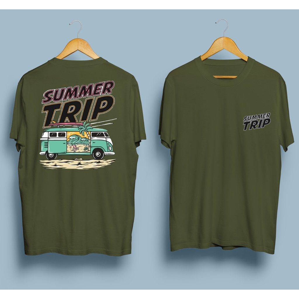 Kaos murah Kaos distro murah baju  distro pria t-shirt murah combed30s SUMMER TRIP