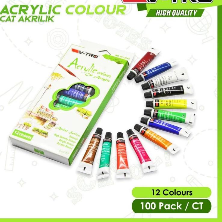 

TERBARU X9340 (Harga 1 Set isi 12 warna) pewarna akrelic, cat acrelic, cat acrylic, cat lukis akrelik, 1 set isi 12 tube ㄼ