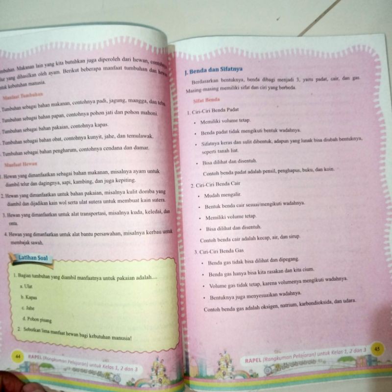 buku rapel untuk kelas 1,2&amp;3 (15×25cm)