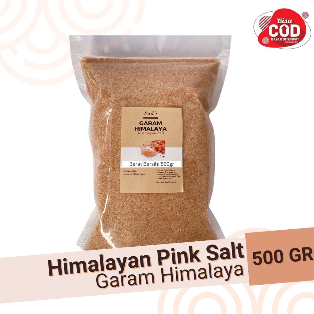 Fad's Himalayan Pink Salt 500gr - Garam Himalaya 500gr - Himalayan Salt 500gr