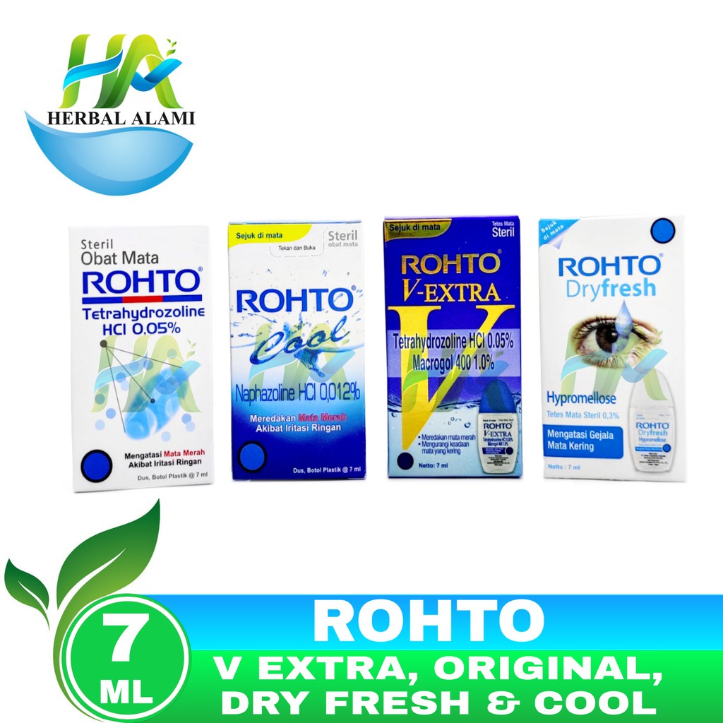 Rohto 7ml - obat tetes mata merah &amp; Kering