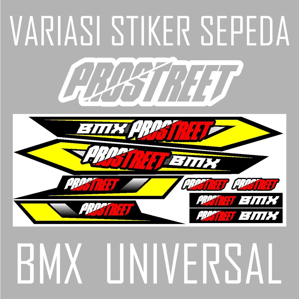 STIKER SEPEDA BMX PROSTREET EMBLEM SEPEDA BMX - STRIPING DECAL SEPEDA - UNIVERSAL 03