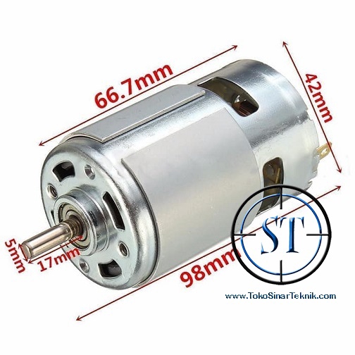 Motor DC 775 12-24v High Torsi Speed Torque Dinamo Mesin Power Tools RPM