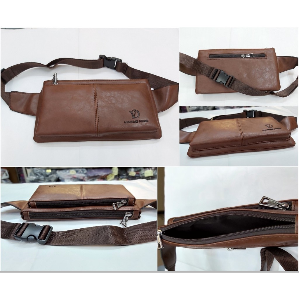 Tas pinggang pria / tas selempang pria / tas waistbag pria multifungsi