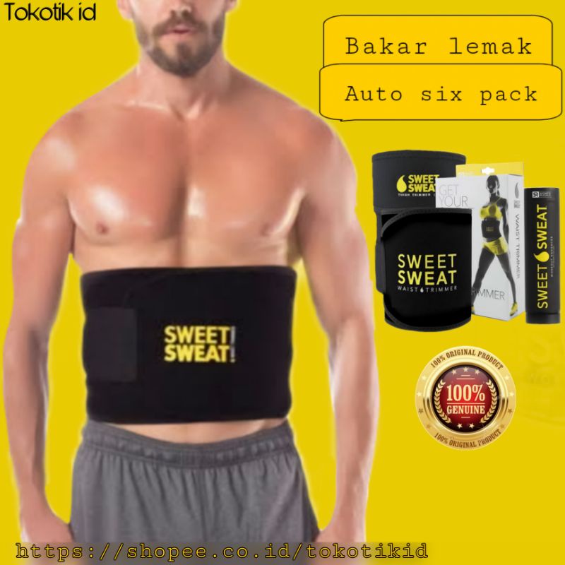 Sweet sweat belt korset premium peramping perut Fitnes Body Slim Sabuk Pembakar lemak