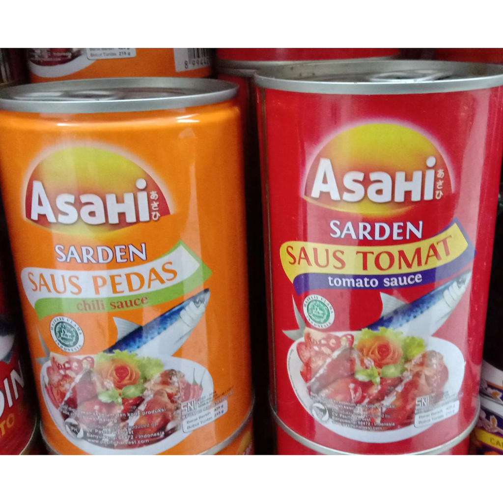 

ASAHI Sarden - Saus pedas / Saus Tomat - 155gr / 425gr