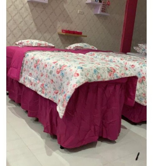 Sprei Salon Empuk + Bedcover Klinik Kecantikan. Sprei isi Dakron Rumbay Seprai Salon Facial Klinik Kecantikan