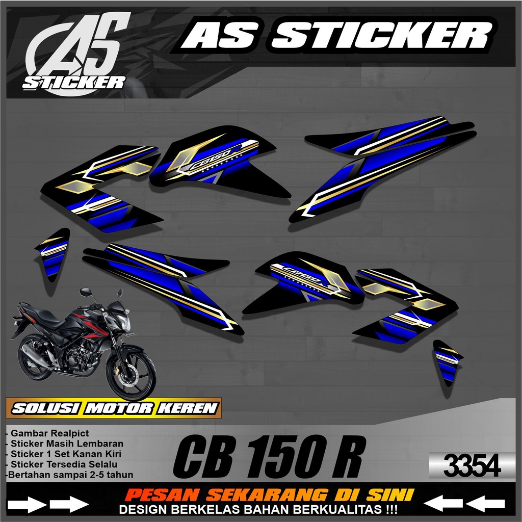 3354 Striping Variasi List CB150R Old Semi Full Striping CB 150R Old Desain racing