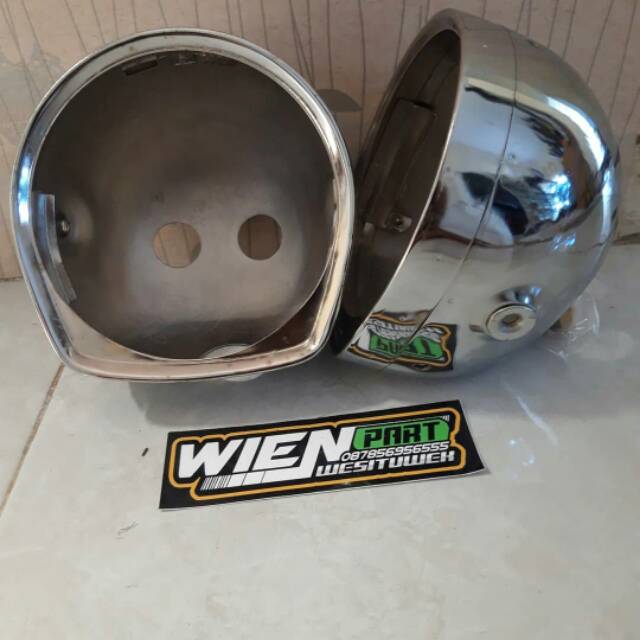 Batok Lampu Vanvan Chrome