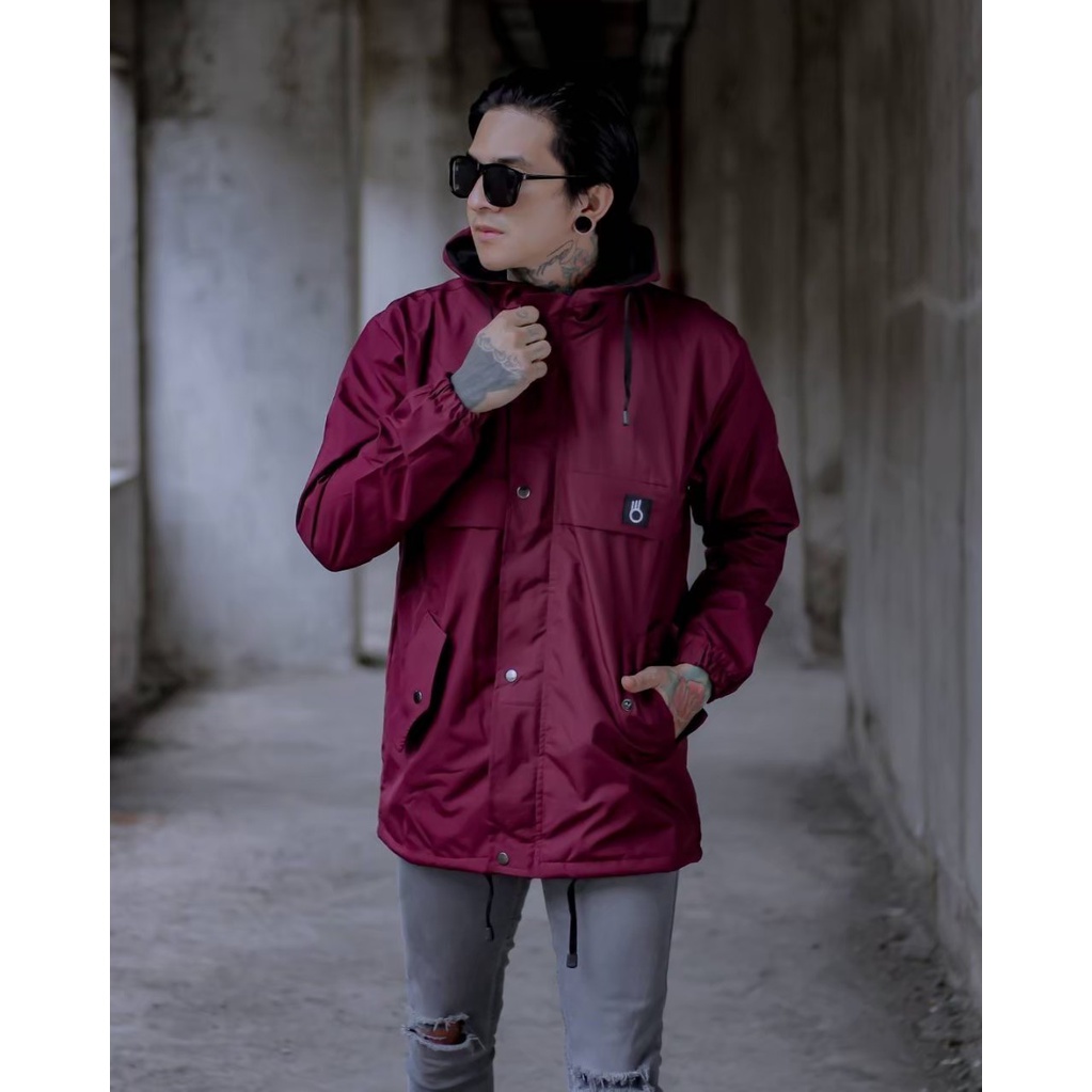 Jaket Outdoor Jaket Parasut Jaket Pria Jaket Distro Jaket The Bojiel Maroon