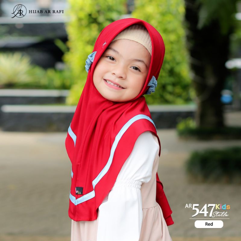 HIJAB KERUDUNG ANAK EXCLUSIVE MODEL TALI KARET✔️ TERBARU HIJAB ARRAFI AR 547 KIDS